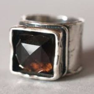 Silpada .925 sterling silver smoky quartz ring